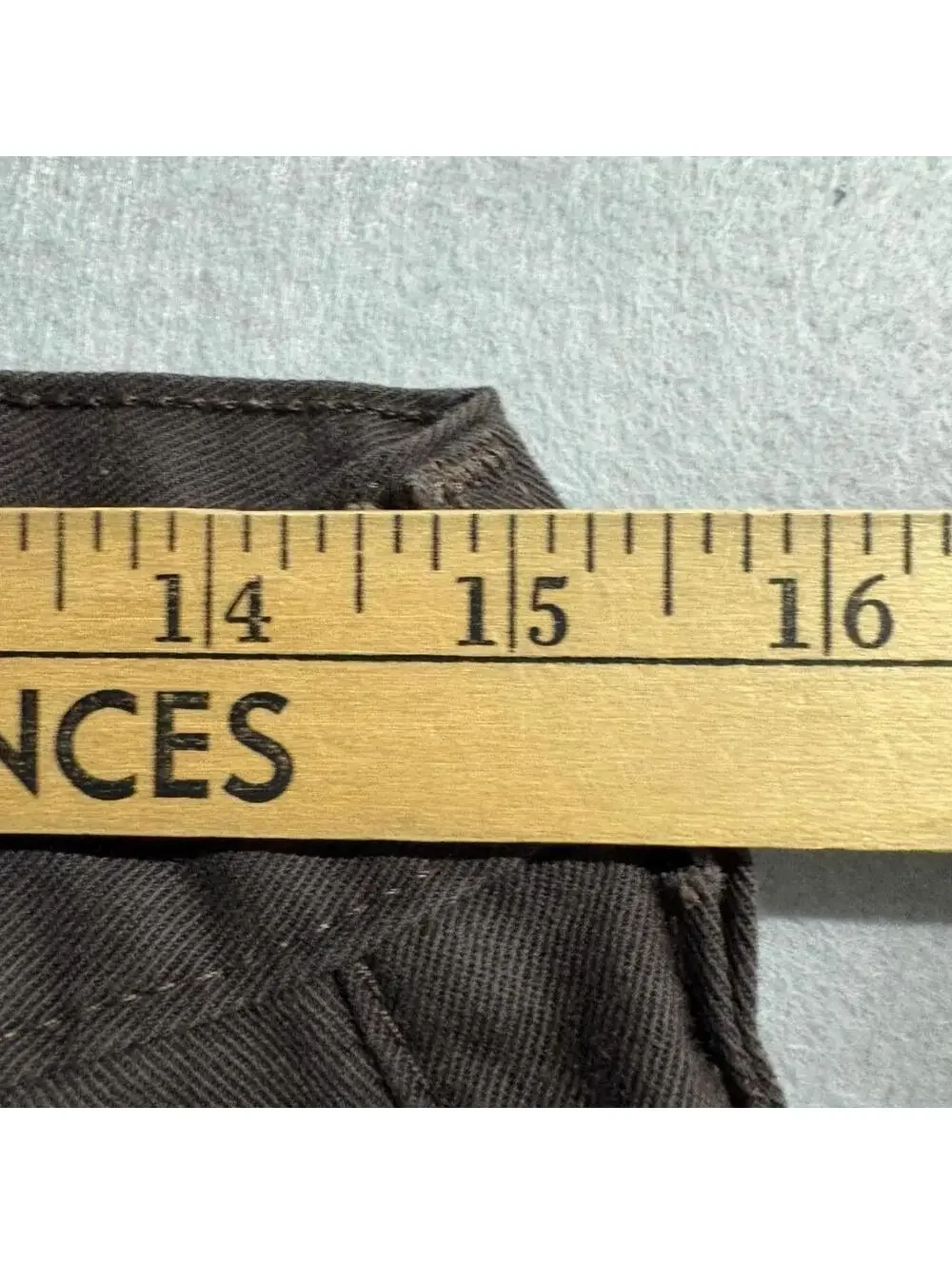 Dickies Slim Fit Pants Mens 28x32 Brown Workwear Chino Flat Front Polyester